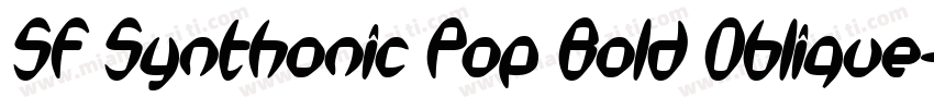 SF Synthonic Pop Bold Oblique字体转换
